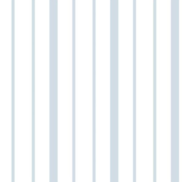 Papel de Parede Adesivo Listrado Azul Claro e Branco N06266