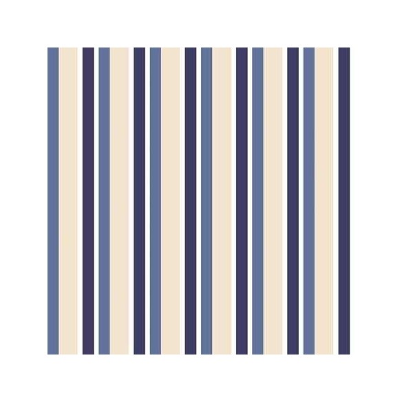 Papel de Parede Adesivo Listrado Azul e Bege 051916