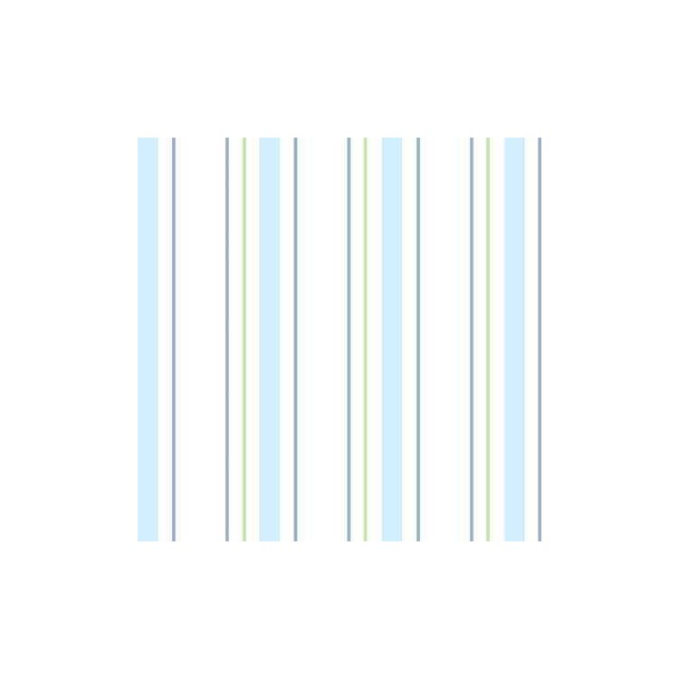Papel de Parede Adesivo Listrado Azul e Branco...