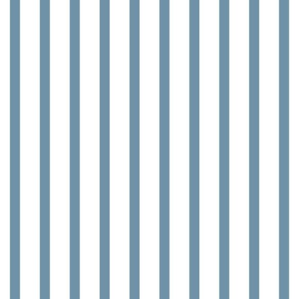 Papel de Parede Adesivo Listrado Azul e Branco N06265