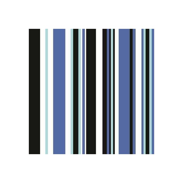 Papel de Parede Adesivo Listrado Azul e Preto 572