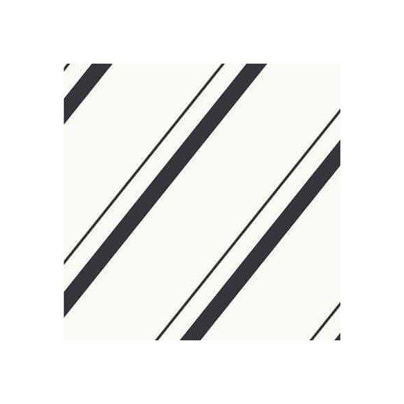 Papel de Parede Adesivo Listrado branco e preto 257286