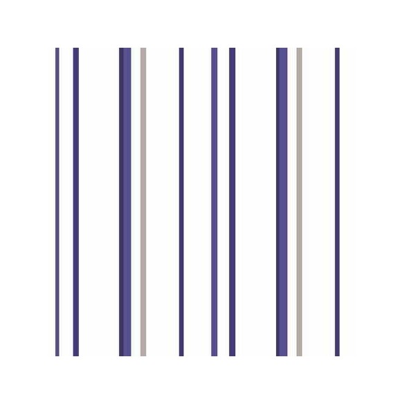 Papel de Parede Adesivo Listrado Clássico Azul 54625