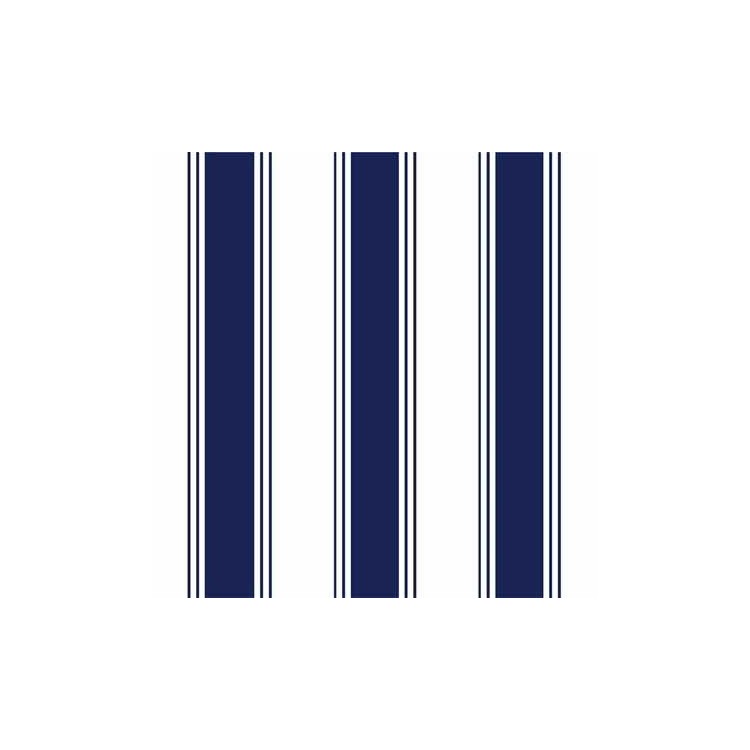 Papel de Parede Adesivo Listrado Clássico Azul...