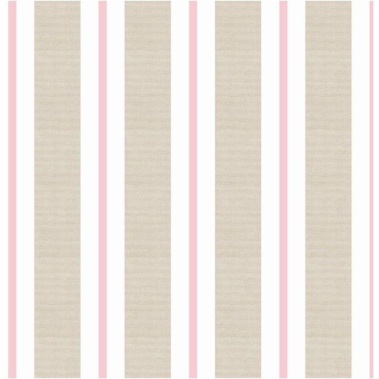Papel de Parede Adesivo Listrado Clássico Rosa...