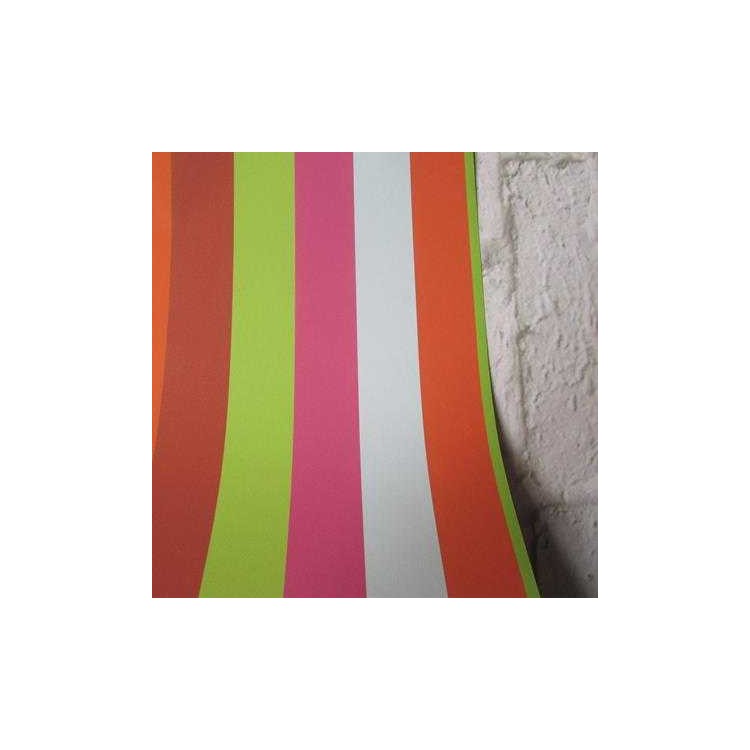 Papel de Parede Adesivo Listrado Colorido 1521