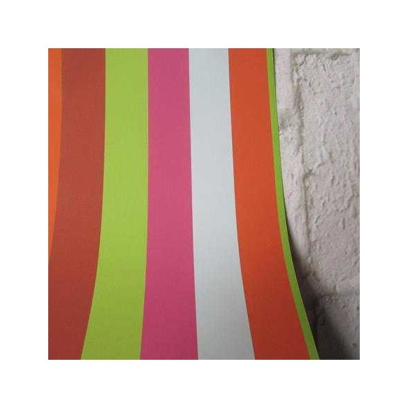 Papel de Parede Adesivo Listrado Colorido 1521