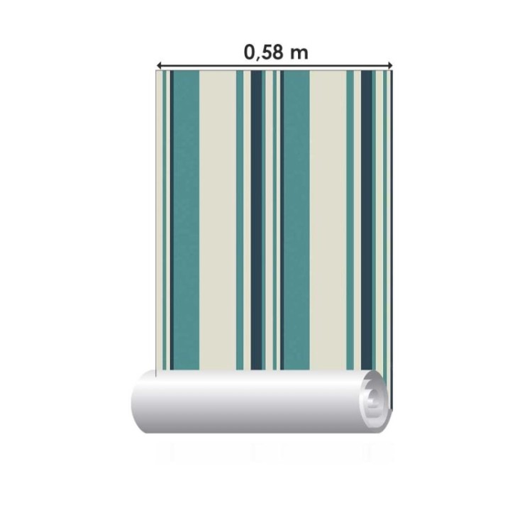 Papel de Parede Adesivo Listrado Frio N018118