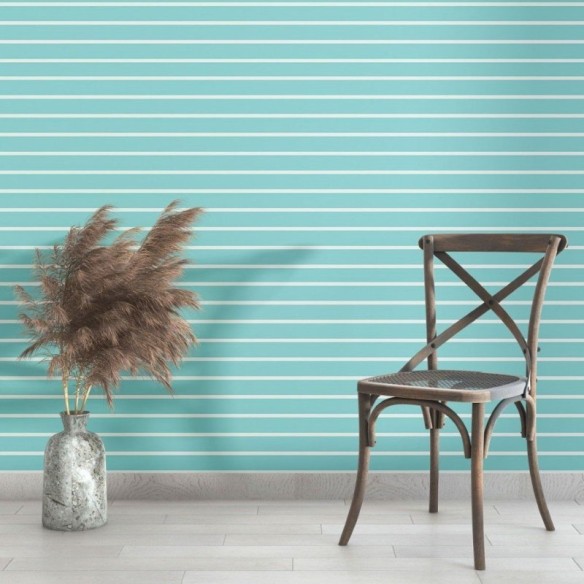 Papel de Parede Adesivo Listrado Horizontal N013033