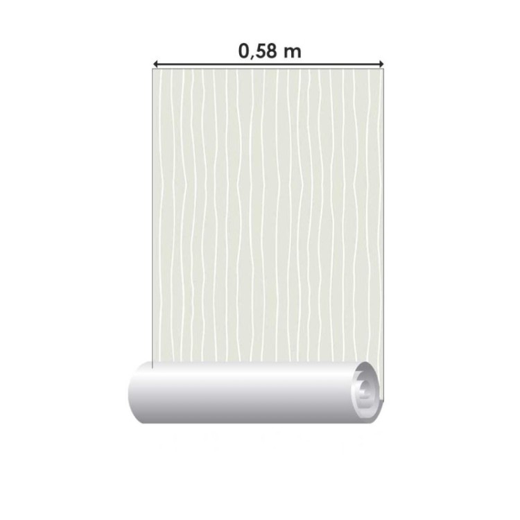 Papel de Parede Adesivo Listrado Irregular...