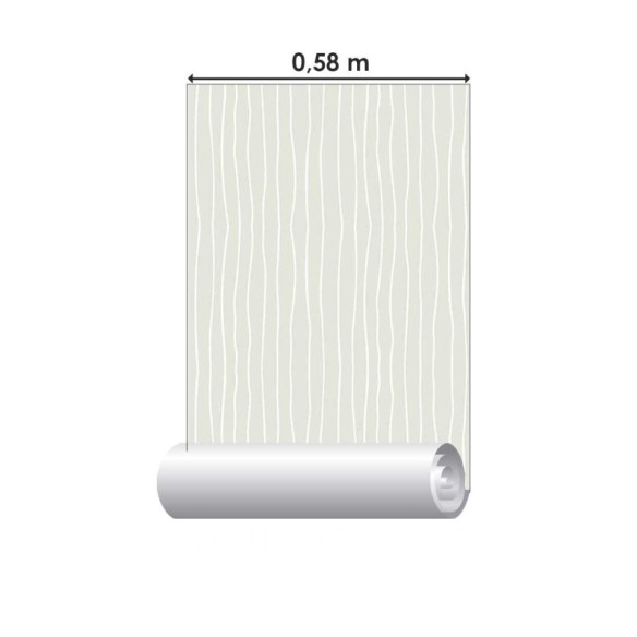Papel de Parede Adesivo Listrado Irregular Verde N08125