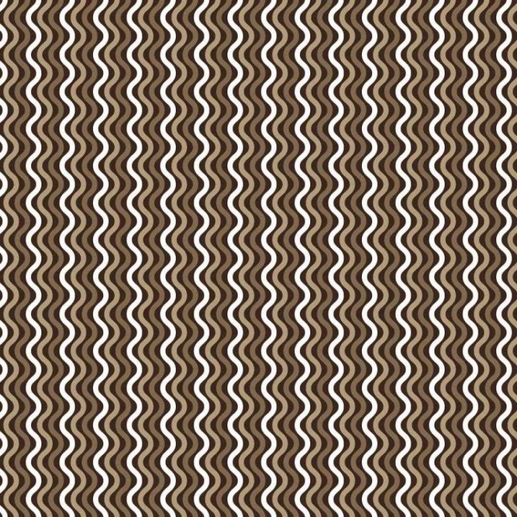 Papel de Parede Adesivo Listrado Ondas Marrom...