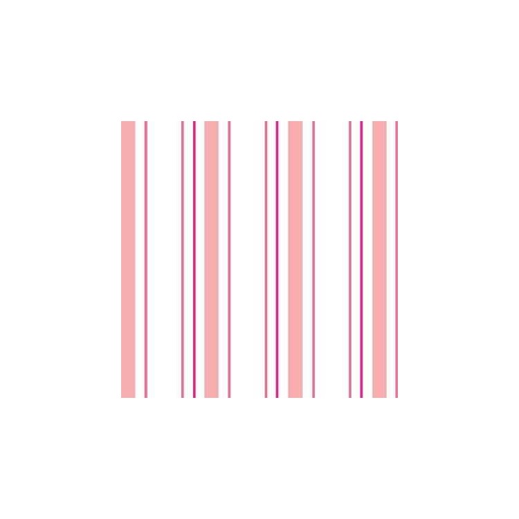 Papel de Parede Adesivo Listrado Rosa 1161