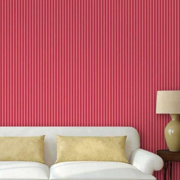 Papel de Parede Adesivo Listrado Rosa 1206