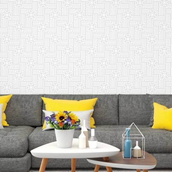 Papel de Parede Adesivo Abstrato Luxury Mandala N017091