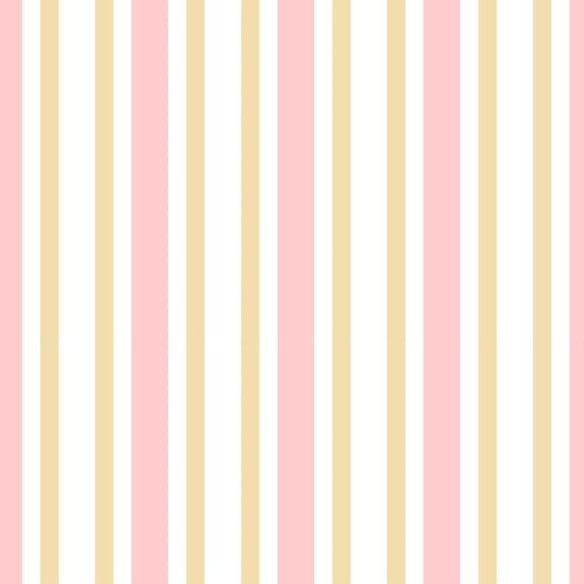 Papel de Parede Adesivo Listrado Rosa Bege e Branco N06247