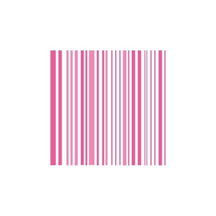 Papel de Parede Adesivo Listrado Rosa e Branco...
