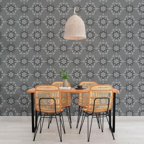 Papel de Parede Adesivo Abstrato Mandala N010165