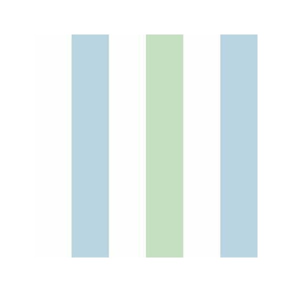 Papel de Parede Adesivo Listrado Verde Azul 78621