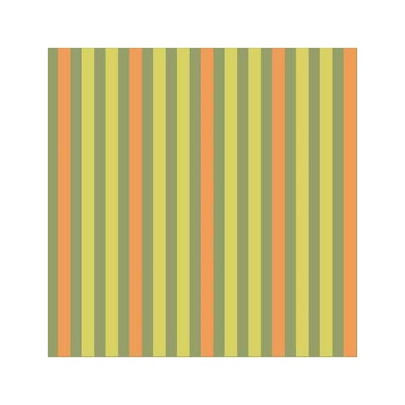 Papel de Parede Adesivo Listrado Verde e Laranja 832