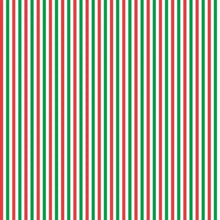 Papel de Parede Adesivo Listrado Vermelho Verde...