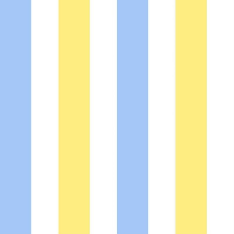 Papel de Parede Adesivo Listras Azul e Amarelo...
