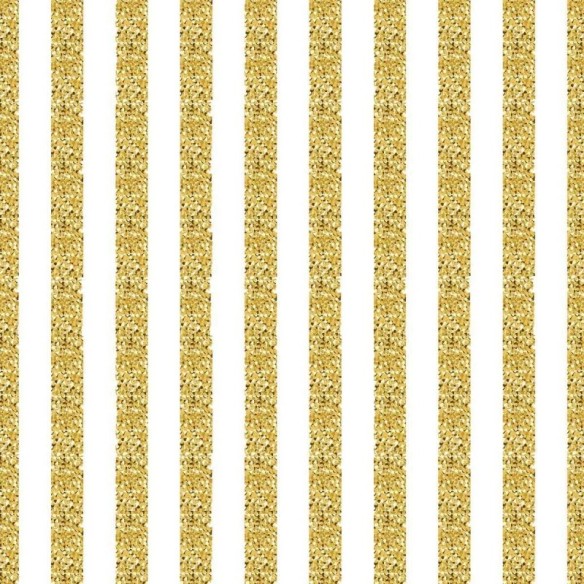 Papel de Parede Adesivo Listras Dourado e Branco N04275
