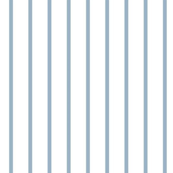 Papel de Parede Adesivo Listras Finas Azul e Branco N06268