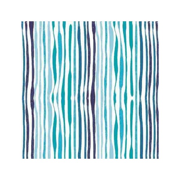 Papel de Parede Adesivo Listras Listrado Azul 45453