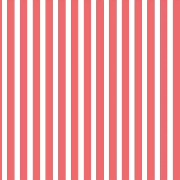 Papel de Parede Adesivo Listras Vermelho e Branco N06279