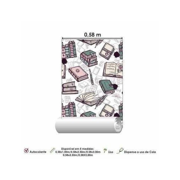 Papel de Parede Adesivo Livro Conto de Fadas  5148