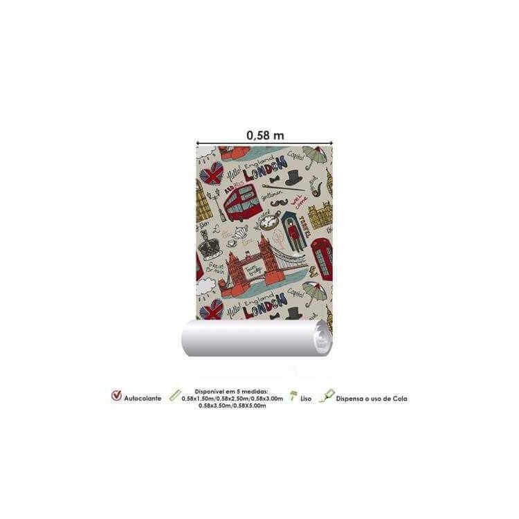 Papel de Parede Adesivo Londres London 291492644