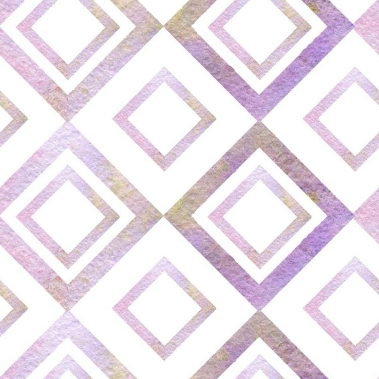 Papel de Parede Adesivo Losangos Aquarelados...