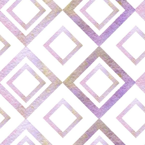Papel de Parede Adesivo Losangos Aquarelados Lavanda N05244