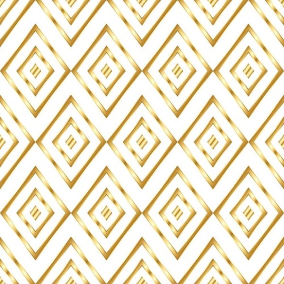 Papel de Parede Adesivo Losangos dourados N08205