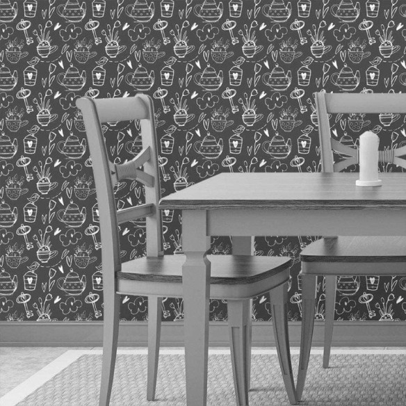 papel de parede Adesivo Lousa Cozinha 213194992