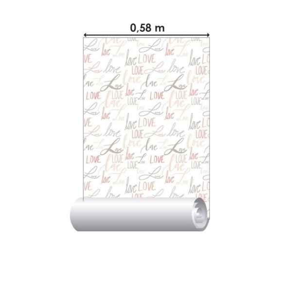 Papel de Parede Adesivo Love N010046