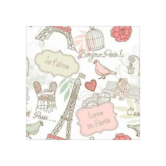 Papel de Parede Adesivo Love Paris 7