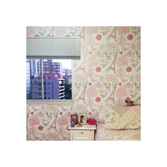 Papel de Parede Adesivo Love Paris 7