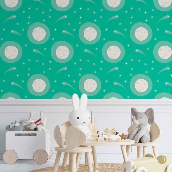 Papel de Parede Adesivo Lua  N014152