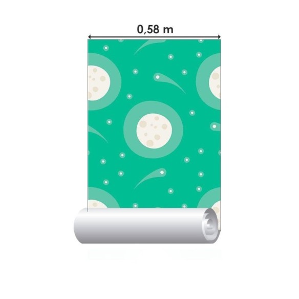 Papel de Parede Adesivo Lua  N014152