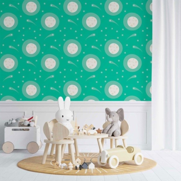 Papel de Parede Adesivo Lua  N014152