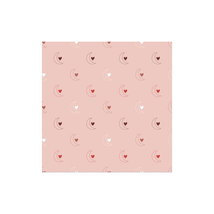 PAPEL DE PAREDE ADESIVO LUA E AMOR L101