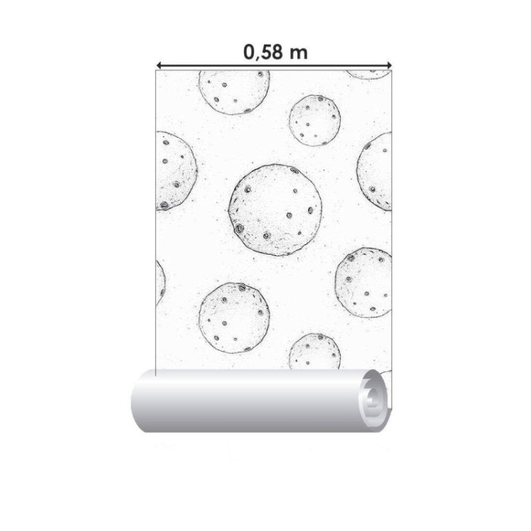 Papel de Parede Adesivo lua N014106