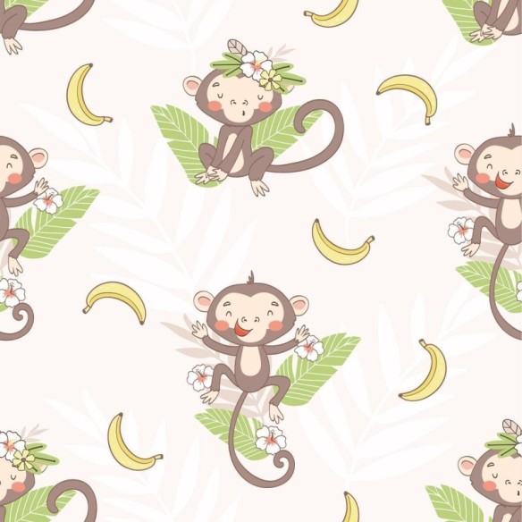 Papel de Parede Adesivo Macacos Me Mordam N09082