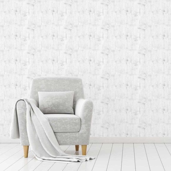 Papel de Parede Adesivo Madeira Branca Demolição 379817284