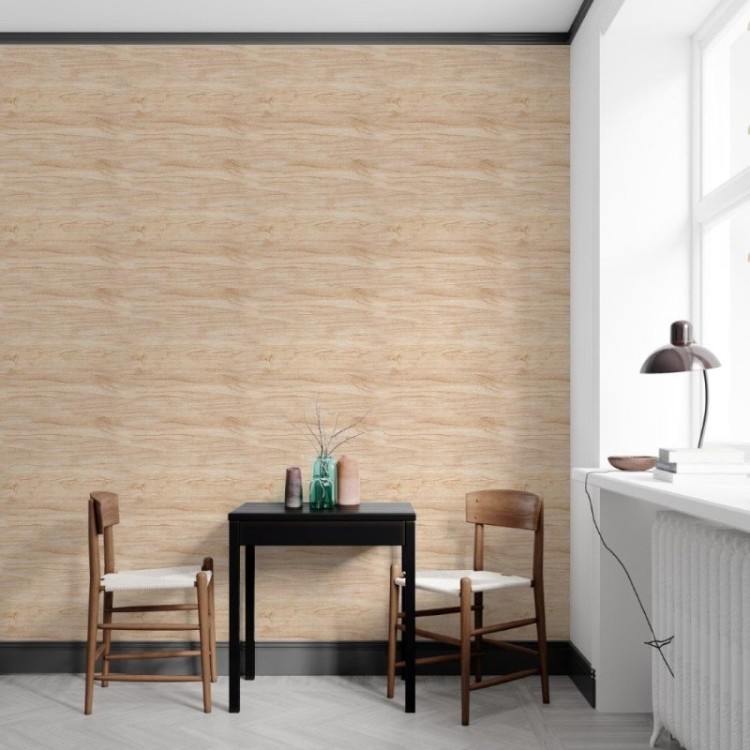 Papel de Parede Adesivo Madeira Clara N012017