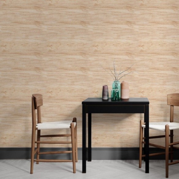 Papel de Parede Adesivo Madeira Clara N012017