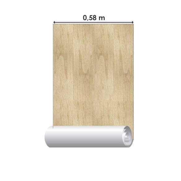 Papel de Parede Adesivo Madeira Clara N08256