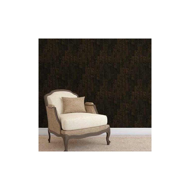 Papel de Parede Adesivo Madeira Escura 24861265